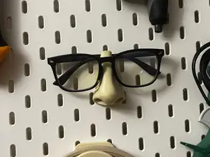 IKEA skadis glasses (David) nose holder