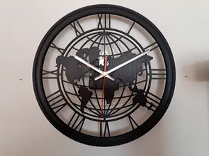 Globe Wall Clock | Roman Numerals