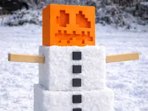 Minecraft snow man kit