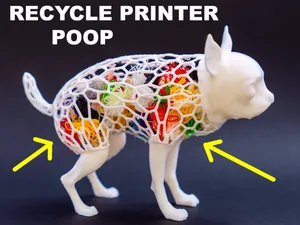 dog recycling poop chihuahua 