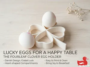 Four-Leaf Clover Egg Holder
