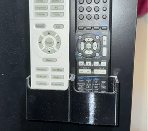 Screwable TV remote holder