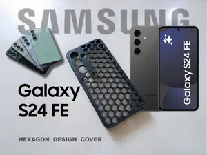 Samsung S24 FE - Cover Hexagon Design