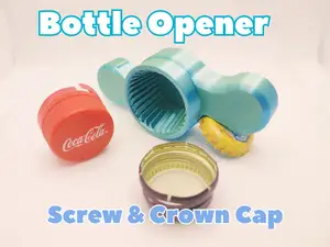 Bottle Opener - Screw Cap & Crown Cap