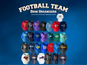 Football Team Desk Organizer Pencil Holder Hoodies
