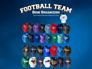 Football Team Desk Organizer Pencil Holder Hoodies