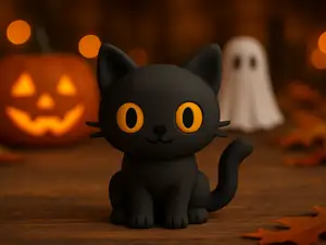 Lucky Black Cat
