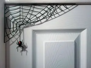 Spider and spiderweb Halloween decor