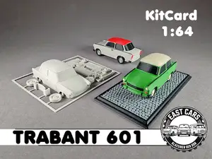 Trabant 601-  KitCard - EastCar 1:64