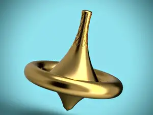 Long spinning top - Gyro fidget spinner - NO GLUE