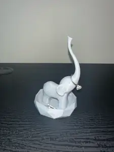 Elephant Ring Holder with Dish