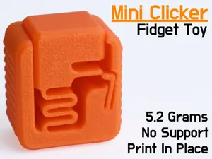 Mini Clicker Fidget Toy (Print In Place)