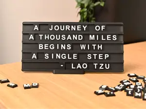 Modern Letter Board for Messages & Quotes