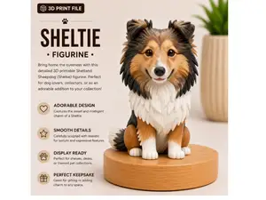 Sheltie Shetland Sheepdog Dog figurine puppy cute