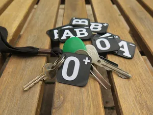 Blood Type Keychain – Quick Print, Life Saver
