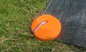 Tent peg protector