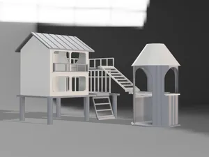 Hamster Pet House small version仓鼠米熊金丝熊别墅玩具套装