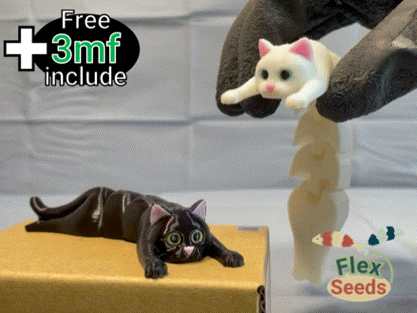 Flexi Holding Cat (Print-in-place)