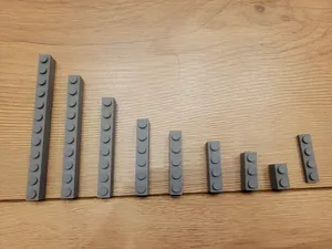 Legos-compatible Brick Collection (1xN)