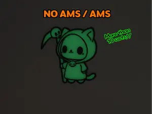 Spooky Halloween Cats Wall Art No. 7 (NO AMS/AMS)