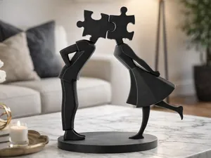 Puzzle Souls Sculpture Valentine's Day Figurine
