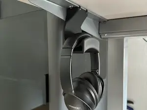 Minimalist Flexispot Under-Desk Headphone Holder