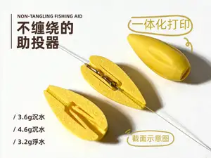 路亚助投器(防卡、防缠绕、整体打印不卡线) 钓鱼 飞蝇钓 野钓 路亚钓 鱼饵 路亚饵