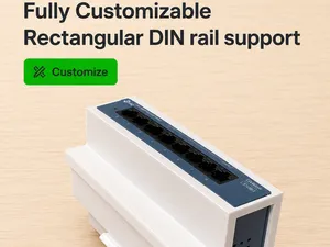 Rectangular Customizable DIN Rail Support