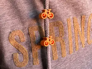 Bicycle Hoodie Drawstring Beads