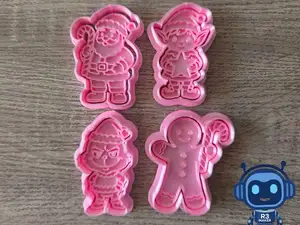 Cortadores Navideños –Santa,Duende,Grinch yGalleta