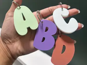 Chunky Alphabet Letter Keychain (A–Z)