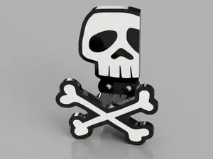 P1S , P2S, X1C Skull Door Handle