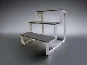 3-shelf display stand