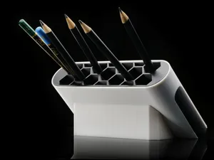 Modern Japandi HexaHolder (Desk Organizer, NO-AMS)