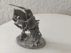 40k Gasmask mounted commisar with sword
