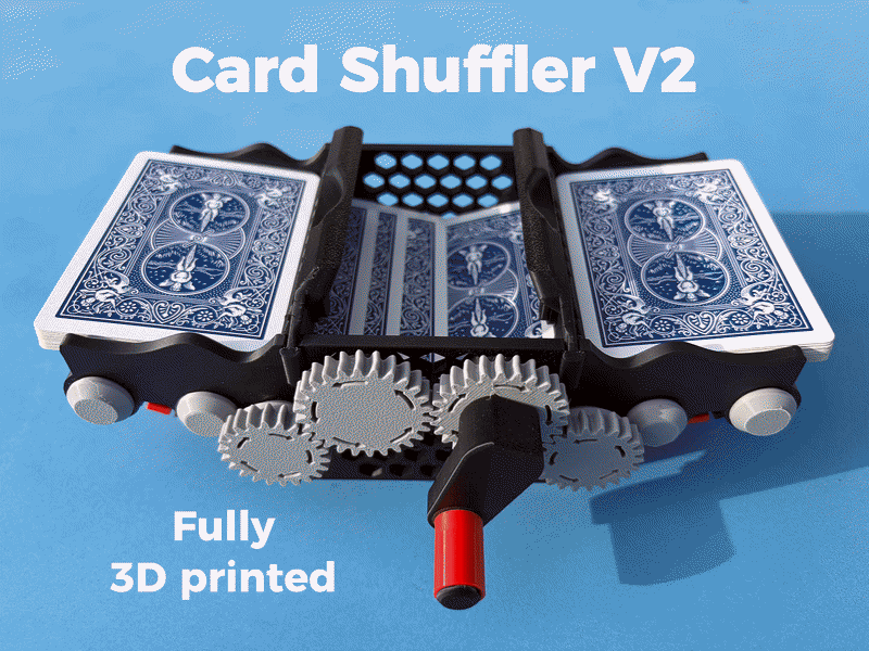 Card Shuffler V2 - No Screw, No Glue