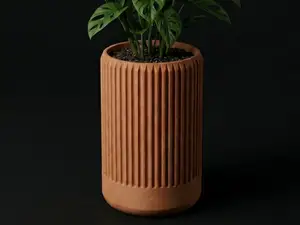 Modern Tall Decorative Planter/Pot - No Supports