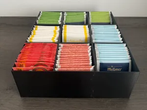 Teebox mit 9 Fächern - Filamentsparendes Design