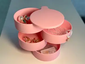 360-Degree Rotating Jewelry Storage
