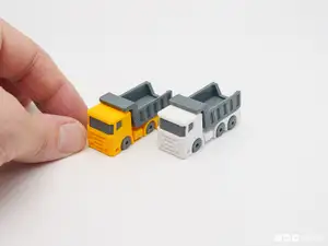 Dual Color Print-in-Place and Articulated Dump Truck