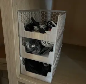 Modular Stackable Honey Comb Storage Box