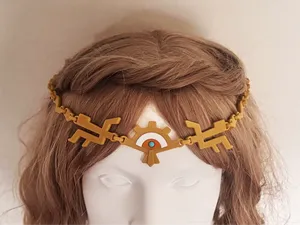 Zelda Headband with Adjustable Articulated Chain