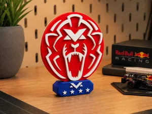 Max Verstappen Lion Logo Desk Display (Multicolor)