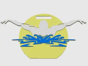 Swimming Medal / Keychain