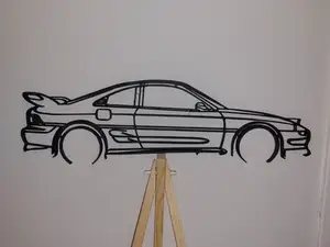 Toyota MR2 Mk2 Wall Art Silhouette