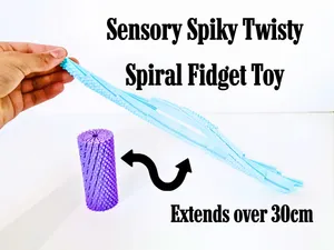 Sensory Spiky Twisty Spiral Fidget Toy