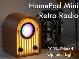 HomePod Mini Retro Radio - 100% printed