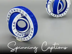 Spinning Captions Fidget Spinner