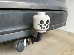 Skull Hitch Ball Cap Protection Brick Figure