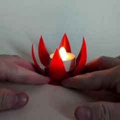 Iris LED tealight holder